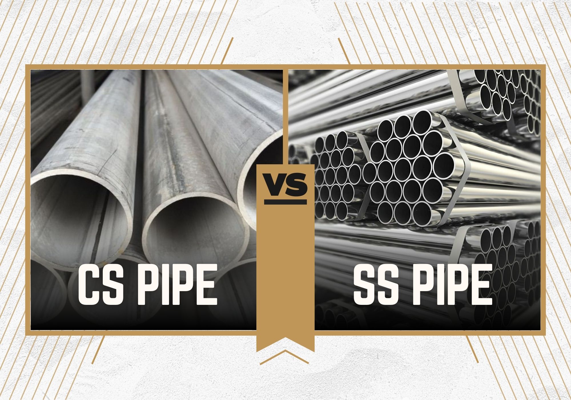 Carbon steel vs stainless steel pipe: What’s the difference