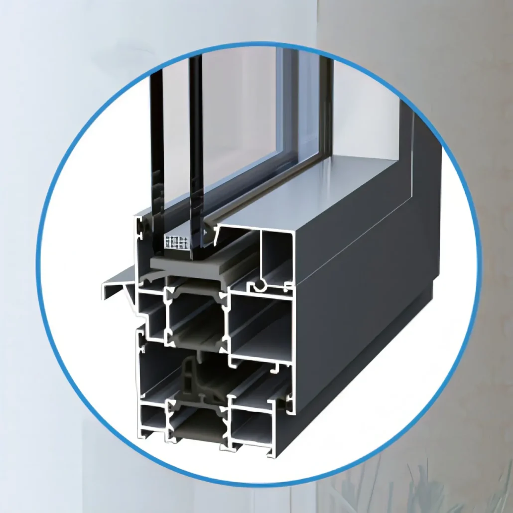 es65 aluminum casement window sample